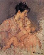 Mary Cassatt Study of Zeny and her child Sweden oil painting artist